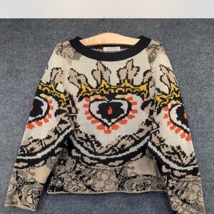 Aldo Martins Beige and Black Patterned Sweater